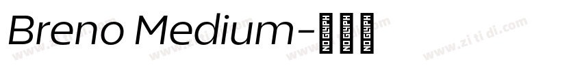 Breno Medium字体转换